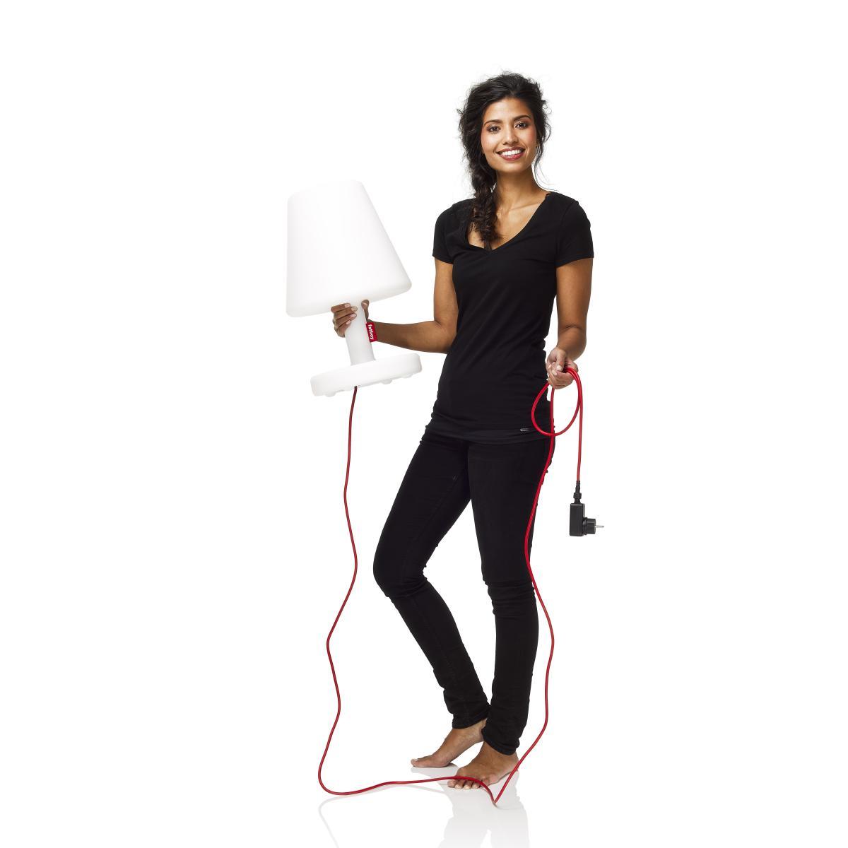 Edison the Medium Bluetooth Lamp - / H 51 cm - LED by Fatboy White – image 2