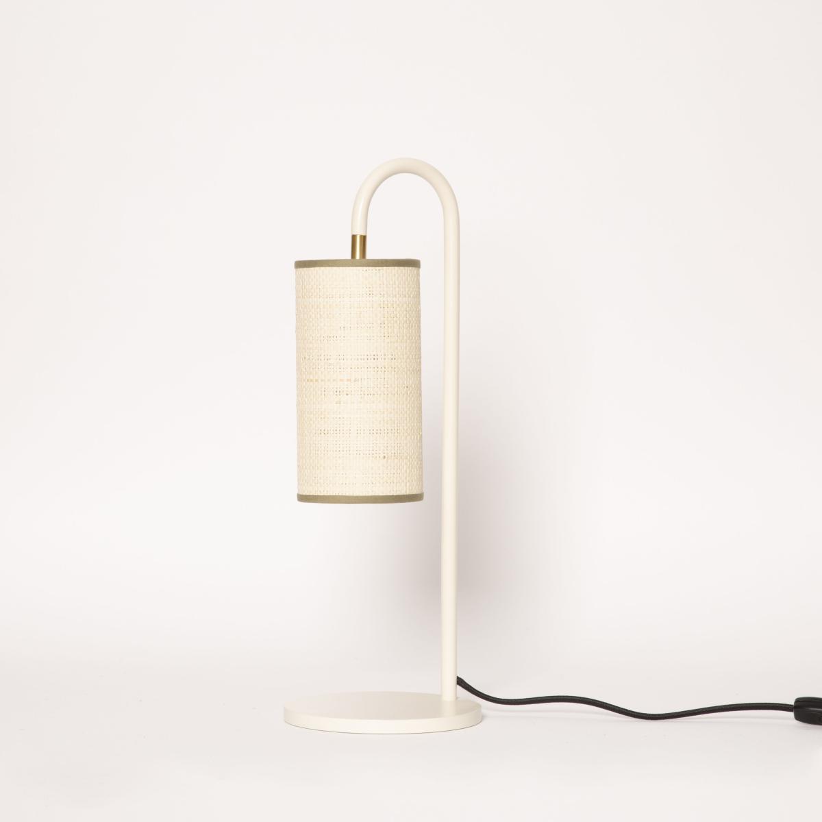 Tokyo Table lamp - / Raffia - H 43 cm by Maison Sarah Lavoine White – image 2