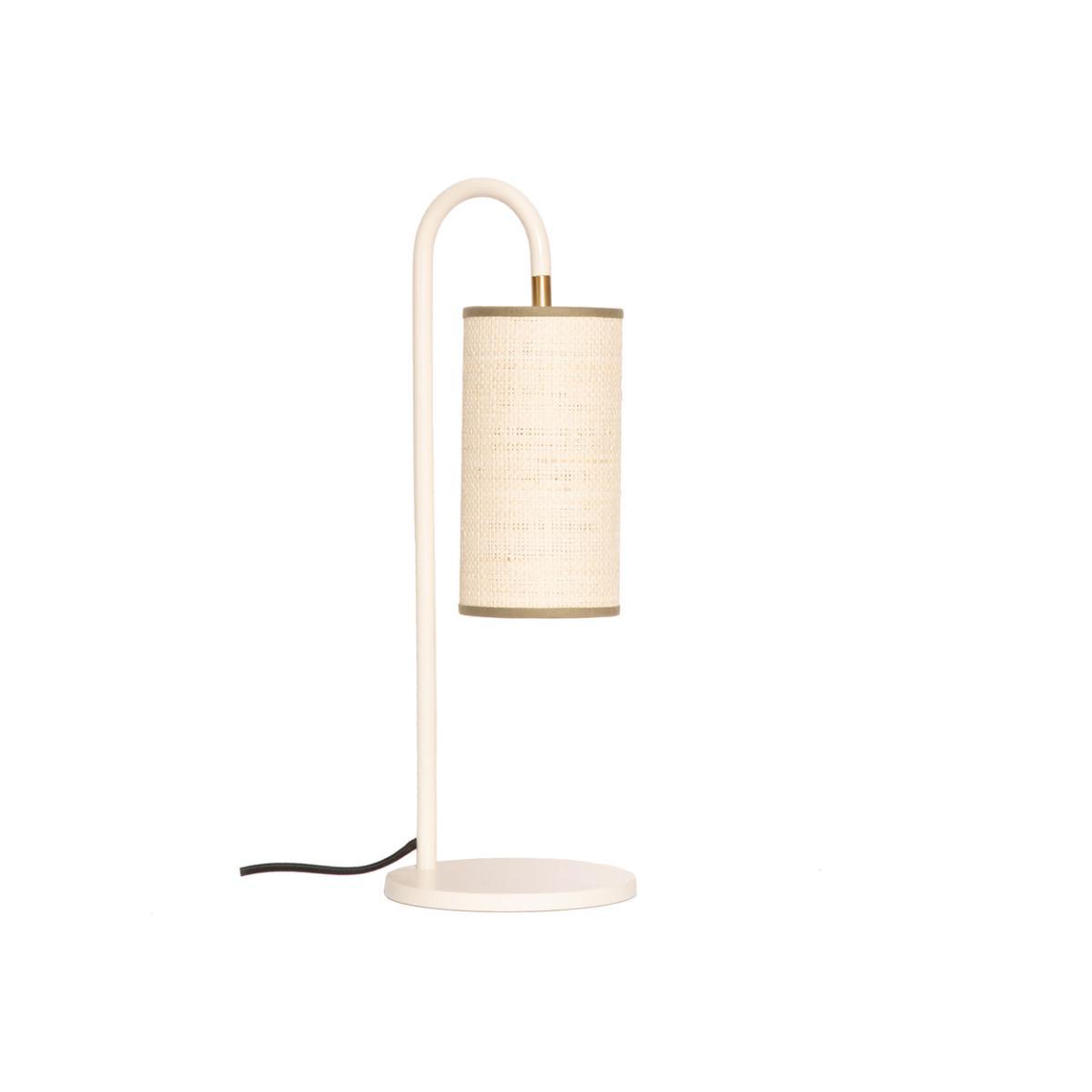 Tokyo Table lamp - / Raffia - H 43 cm by Maison Sarah Lavoine White – image 1