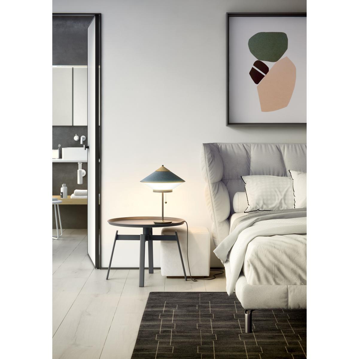 Cymbal Table lamp - / Ø 35 cm - Velvet by Forestier Yellow – image 2