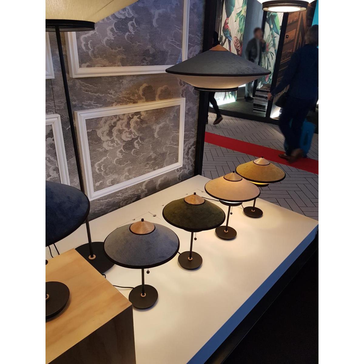Cymbal Table lamp - / Ø 35 cm - Velvet by Forestier Yellow – image 3