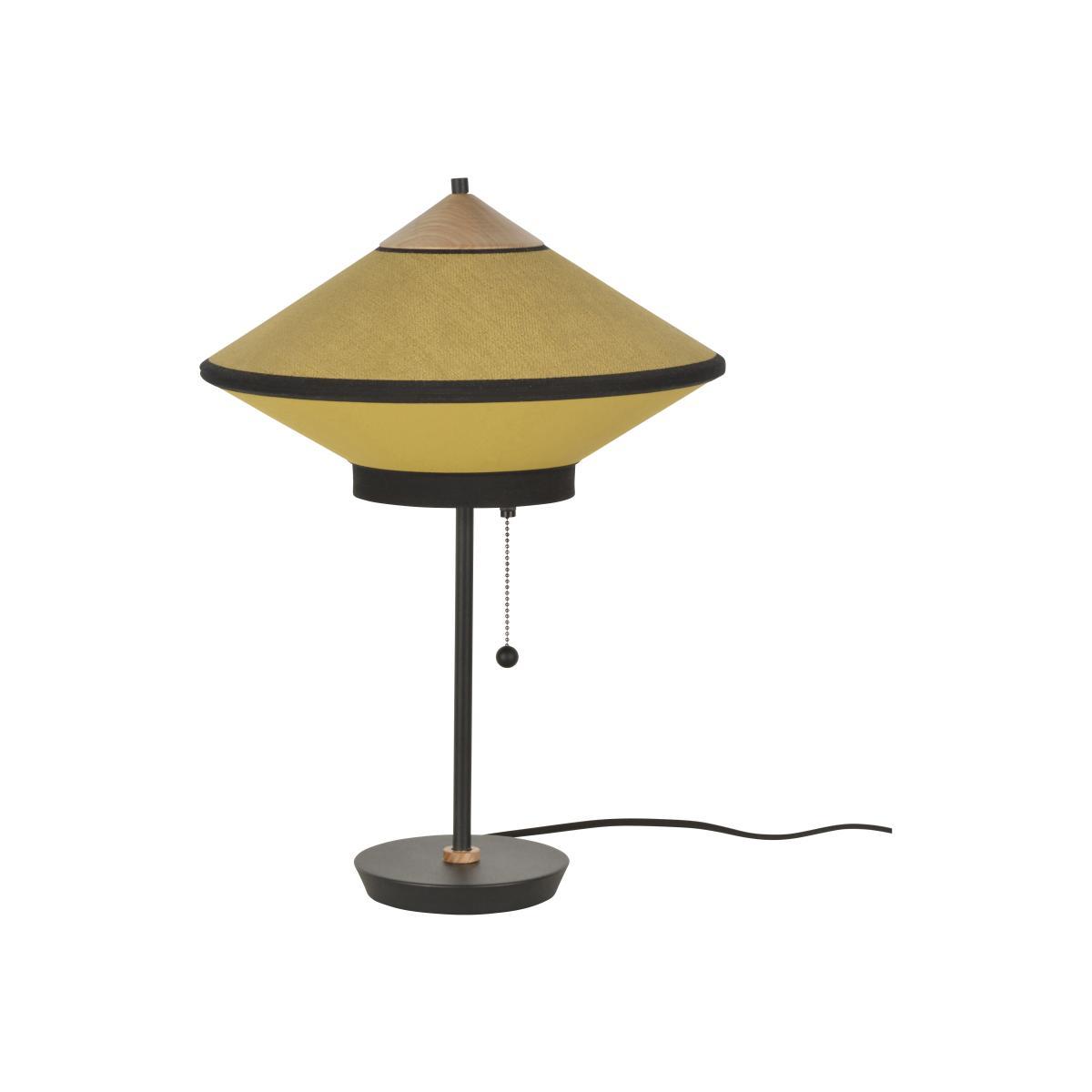 Cymbal Table lamp - / Ø 35 cm - Velvet by Forestier Yellow – image 1
