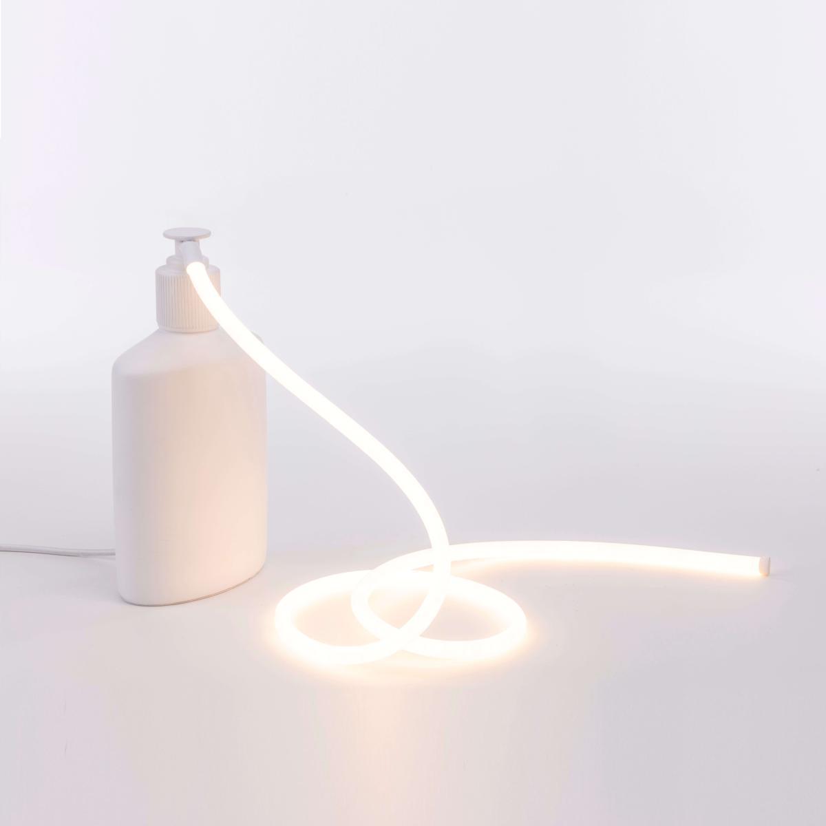 Daily Glow - Savon LED Table lamp - / Resin - 16 x 10 x H 29.5 cm by Seletti White – image 2