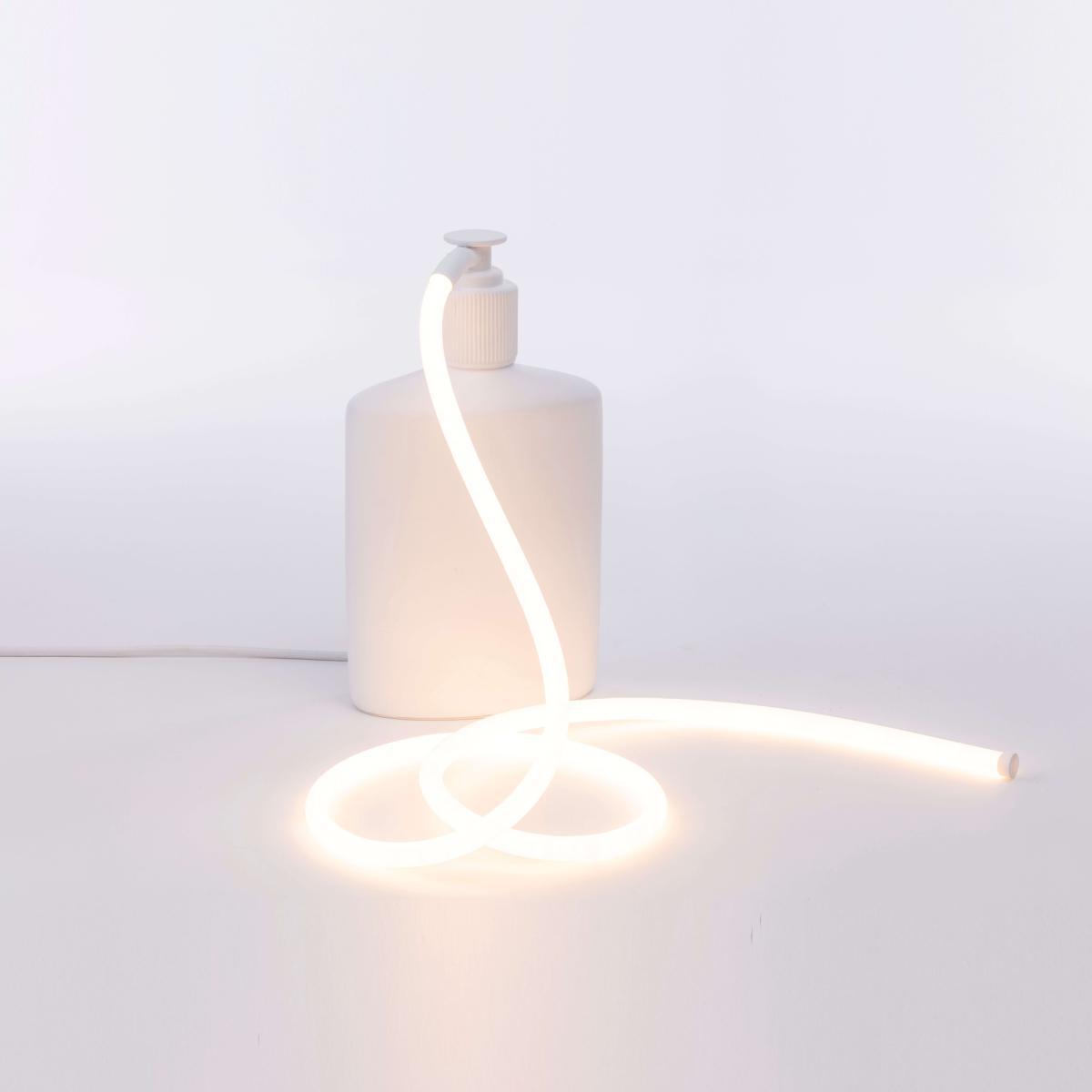 Daily Glow - Savon LED Table lamp - / Resin - 16 x 10 x H 29.5 cm by Seletti White – image 4