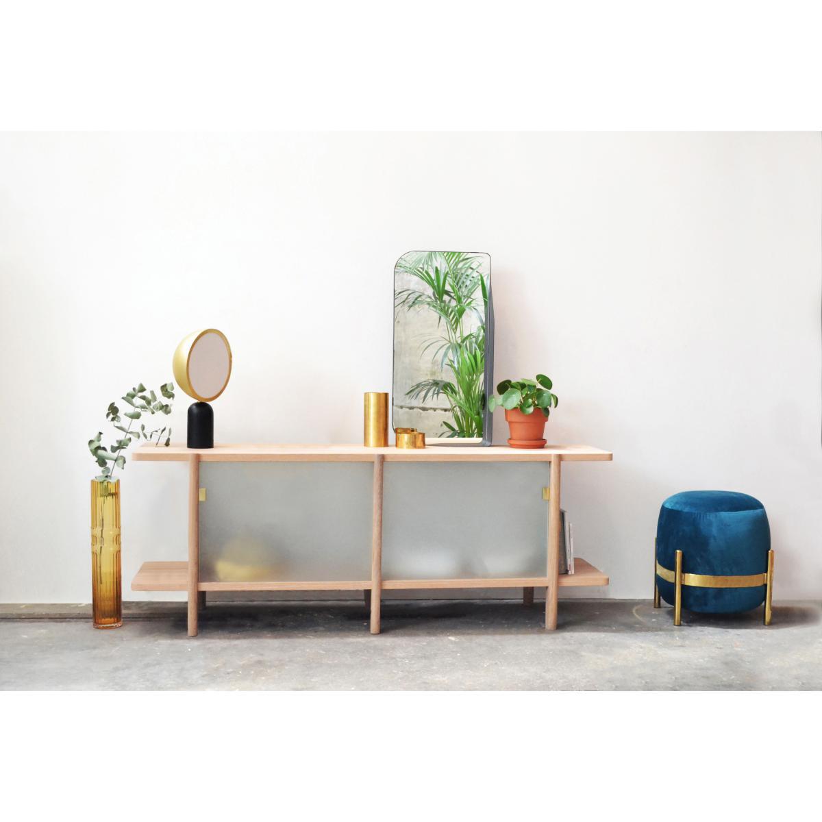 Atlas Table lamp - / Wood & metal by ENOstudio Black/Gold/Metal – image 5