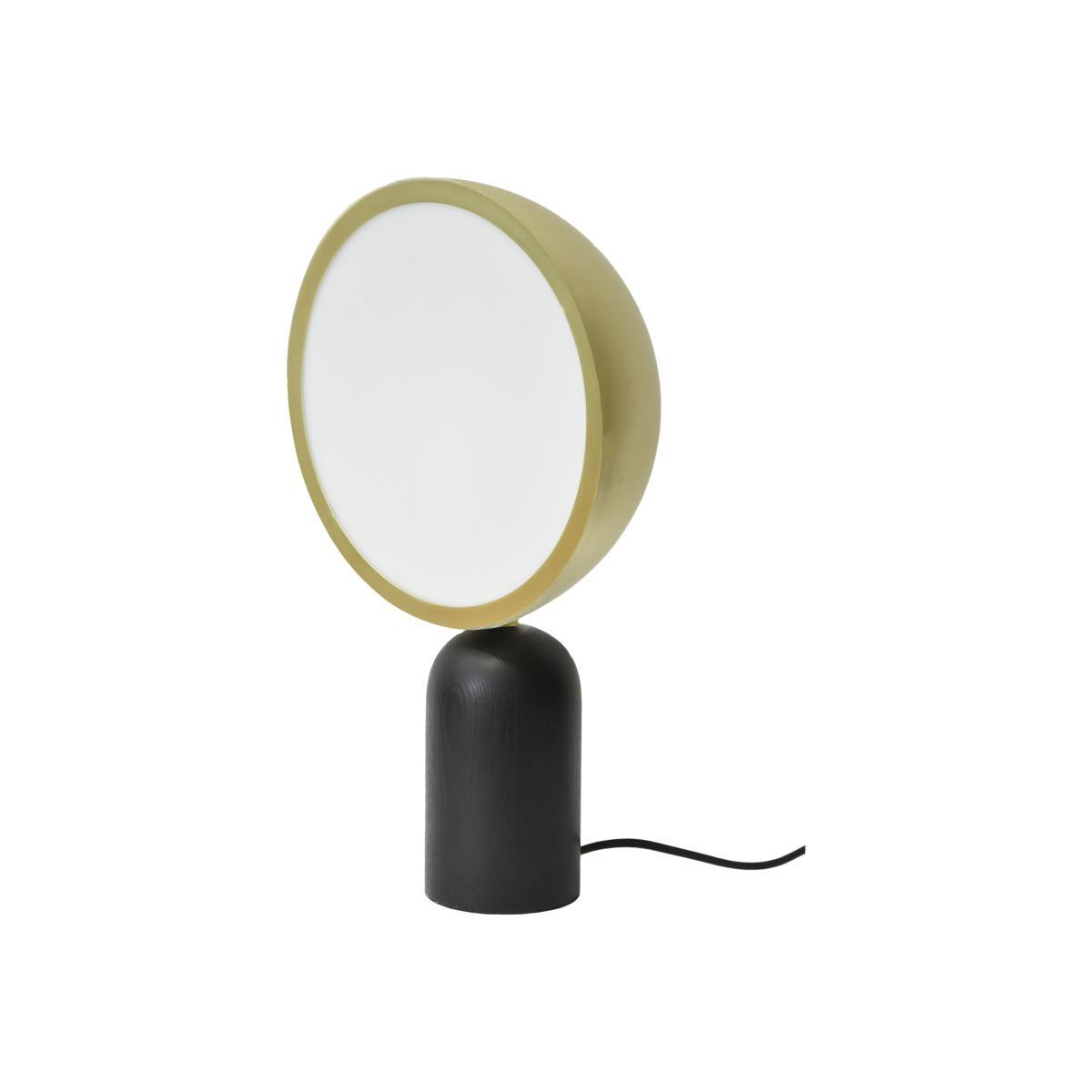 Atlas Table lamp - / Wood & metal by ENOstudio Black/Gold/Metal – image 1