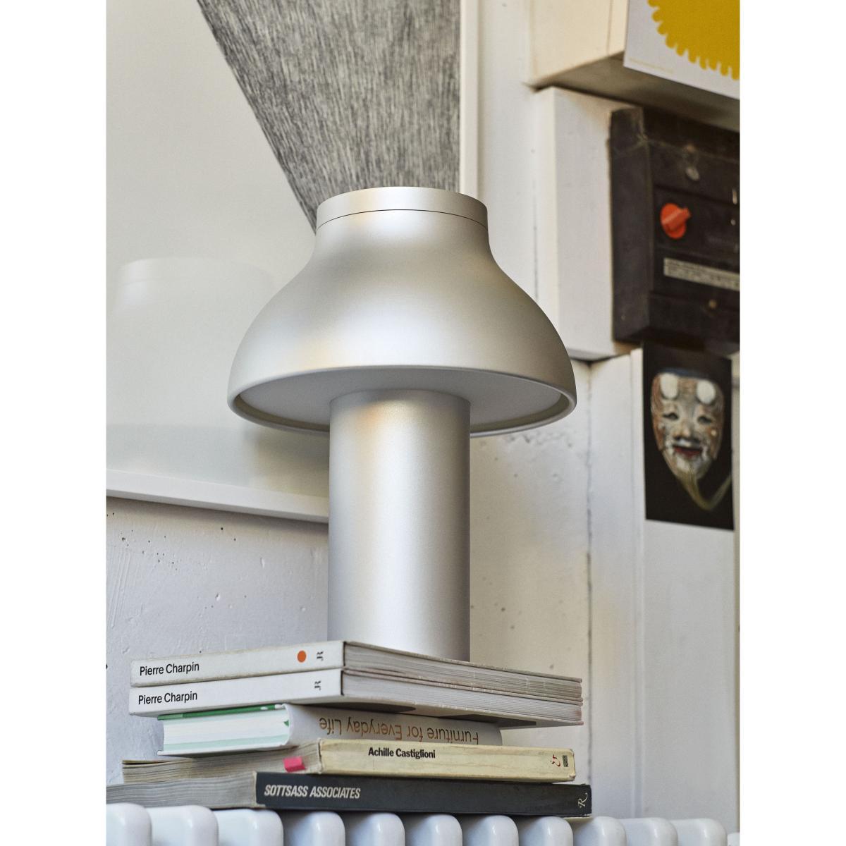PC Small Table lamp - / H 33 cm - Aluminium by Hay Grey/Silver/Metal – image 3