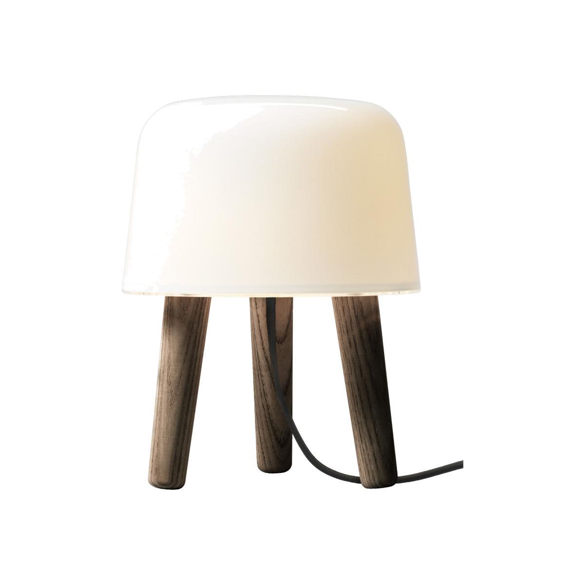 Milk Table lamp by &tradition Black/Natural wood – image 1