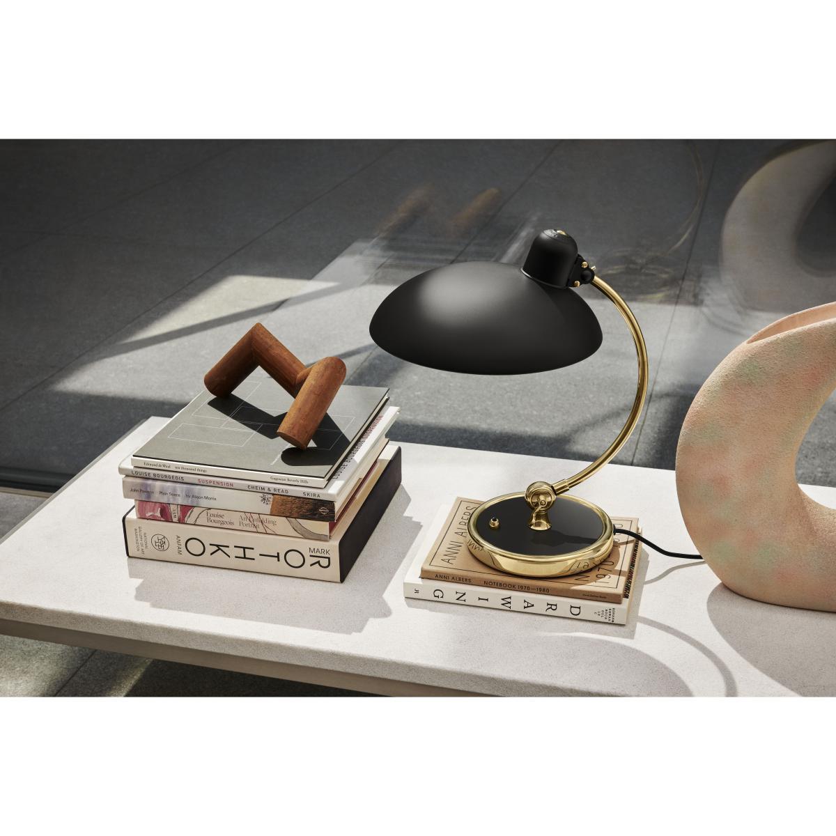 Kaiser idell Table lamp - / 1930 reissue - Limited edition by Fritz Hansen Black/Gold/Metal – image 3