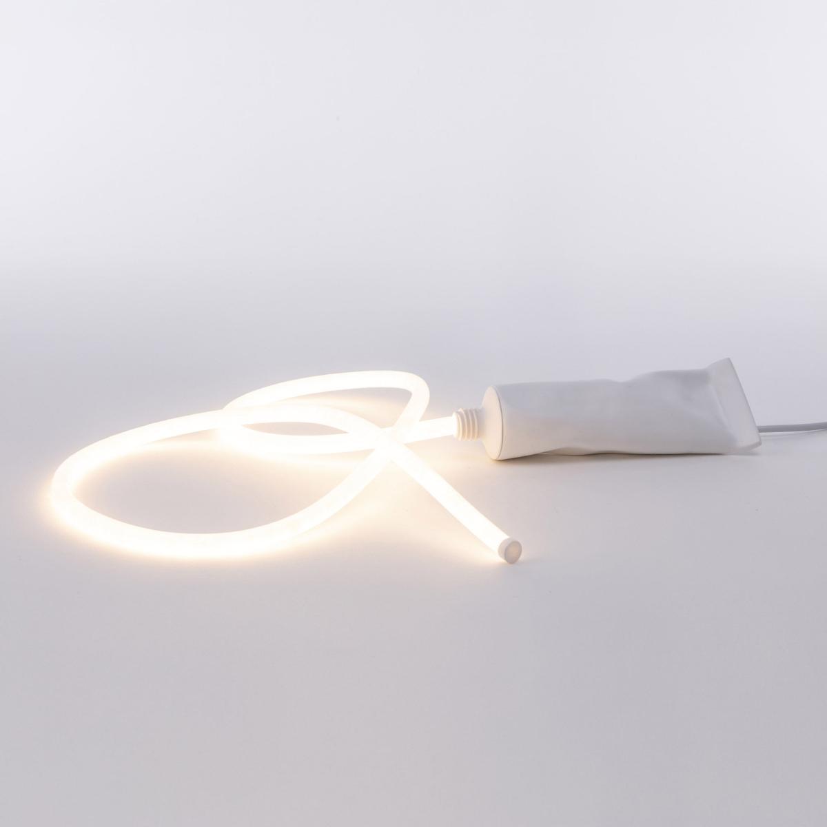 Daily Glow - Dentifrice LED Table lamp - / Resin - 23 x 8.5 x H 6 cm by Seletti White – image 2