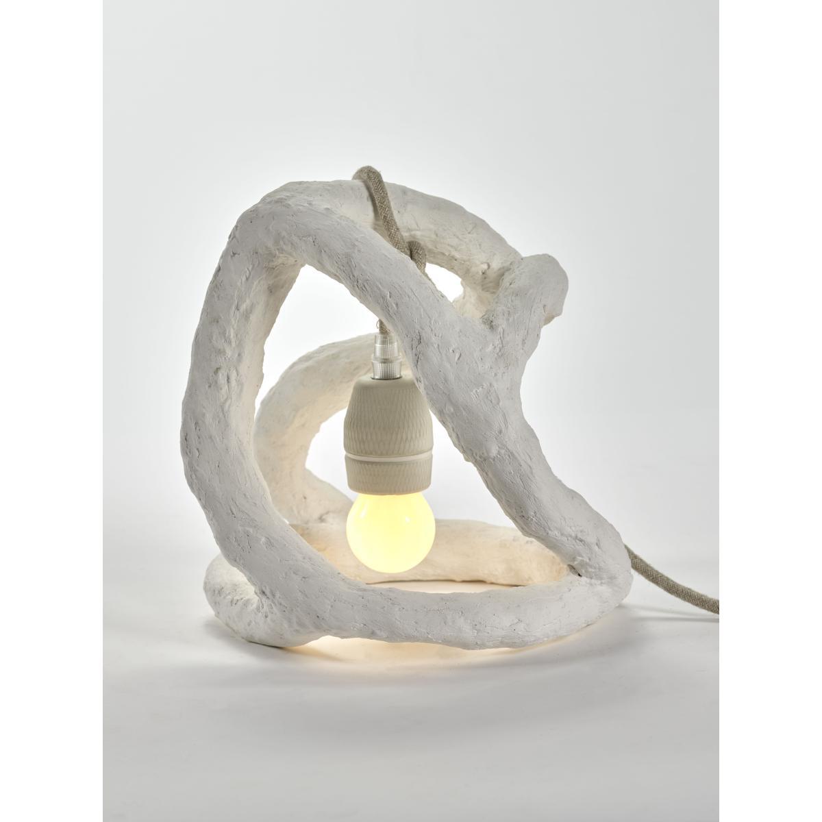 Sculpture Table lamp - / Hand-moulded plaster by Serax White – image 6