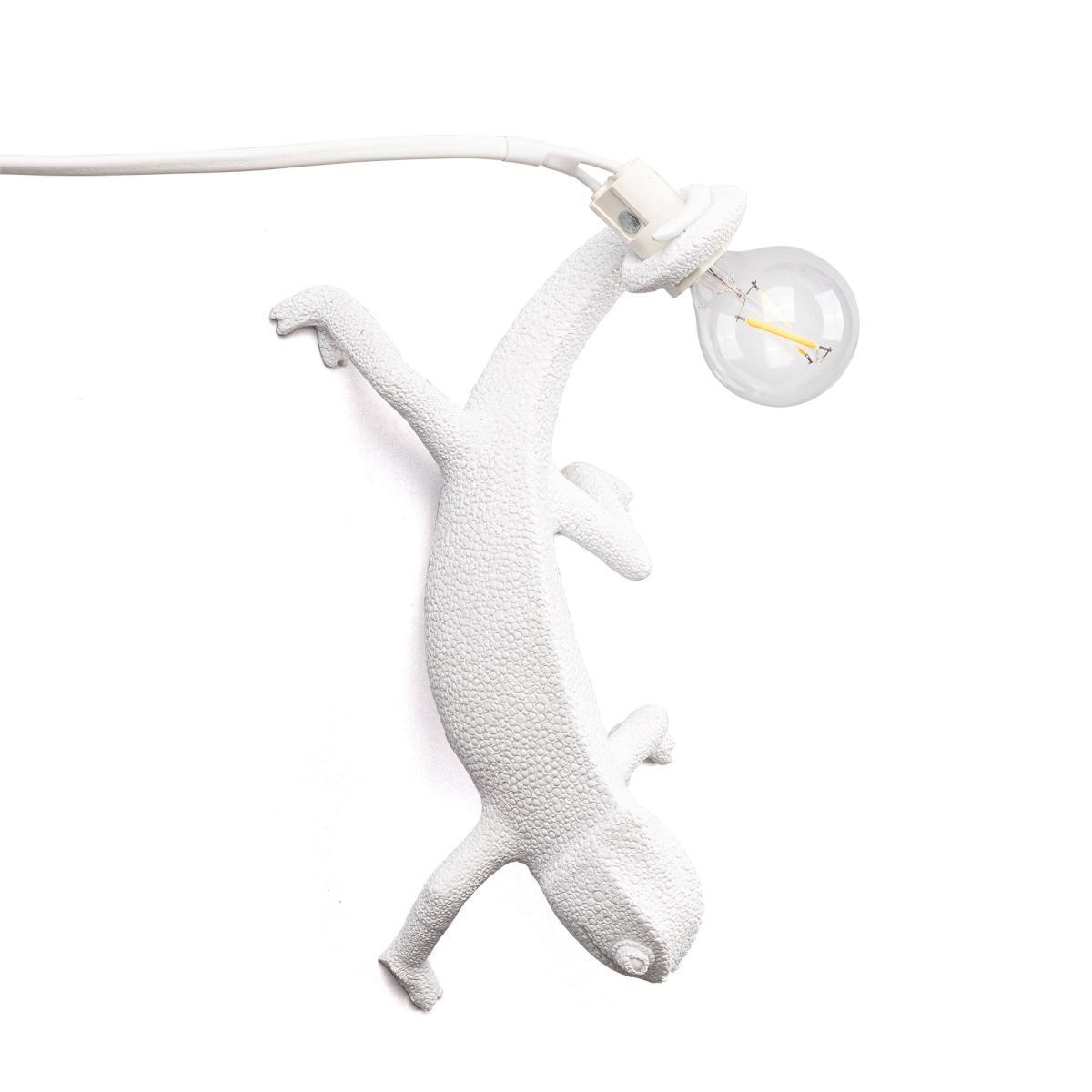Chameleon Going Down Wall light - / Wall light - Resin by Seletti White – image 2