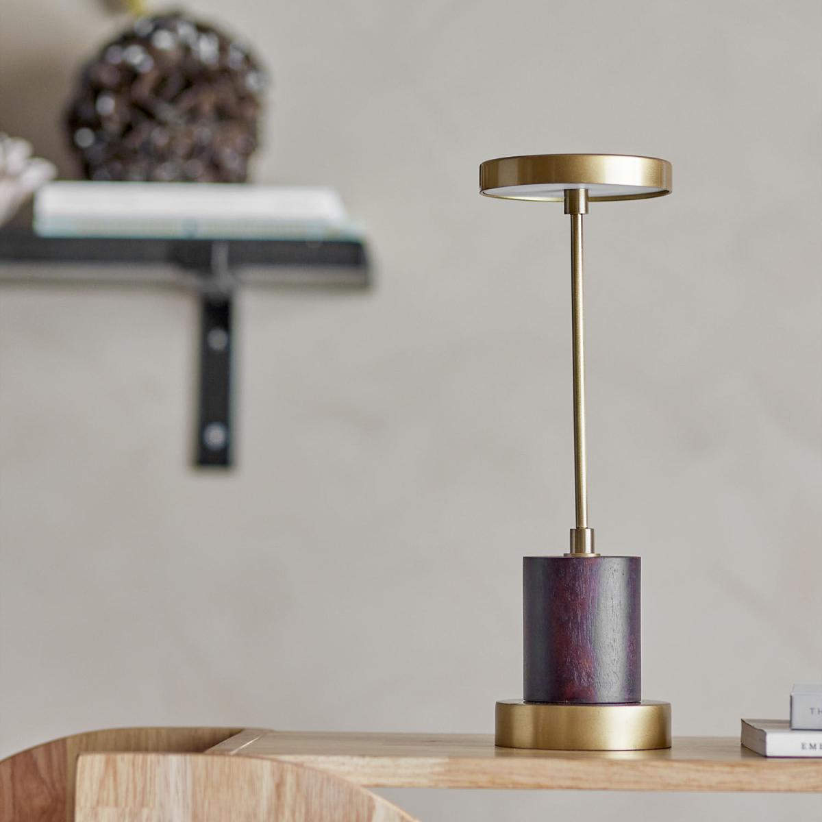 Chico LED Wireless rechargeable lamp metal gold / Ø 10 x H 30 cm - Bloomingville – image 3