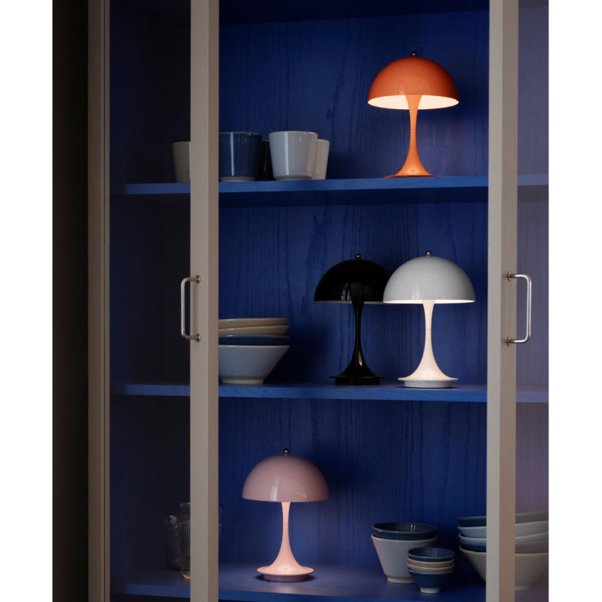 Panthella Portable Metal Wireless lamp - / LED - Metal lampshade - H 23 cm / USB charging by Louis Poulsen White – image 3