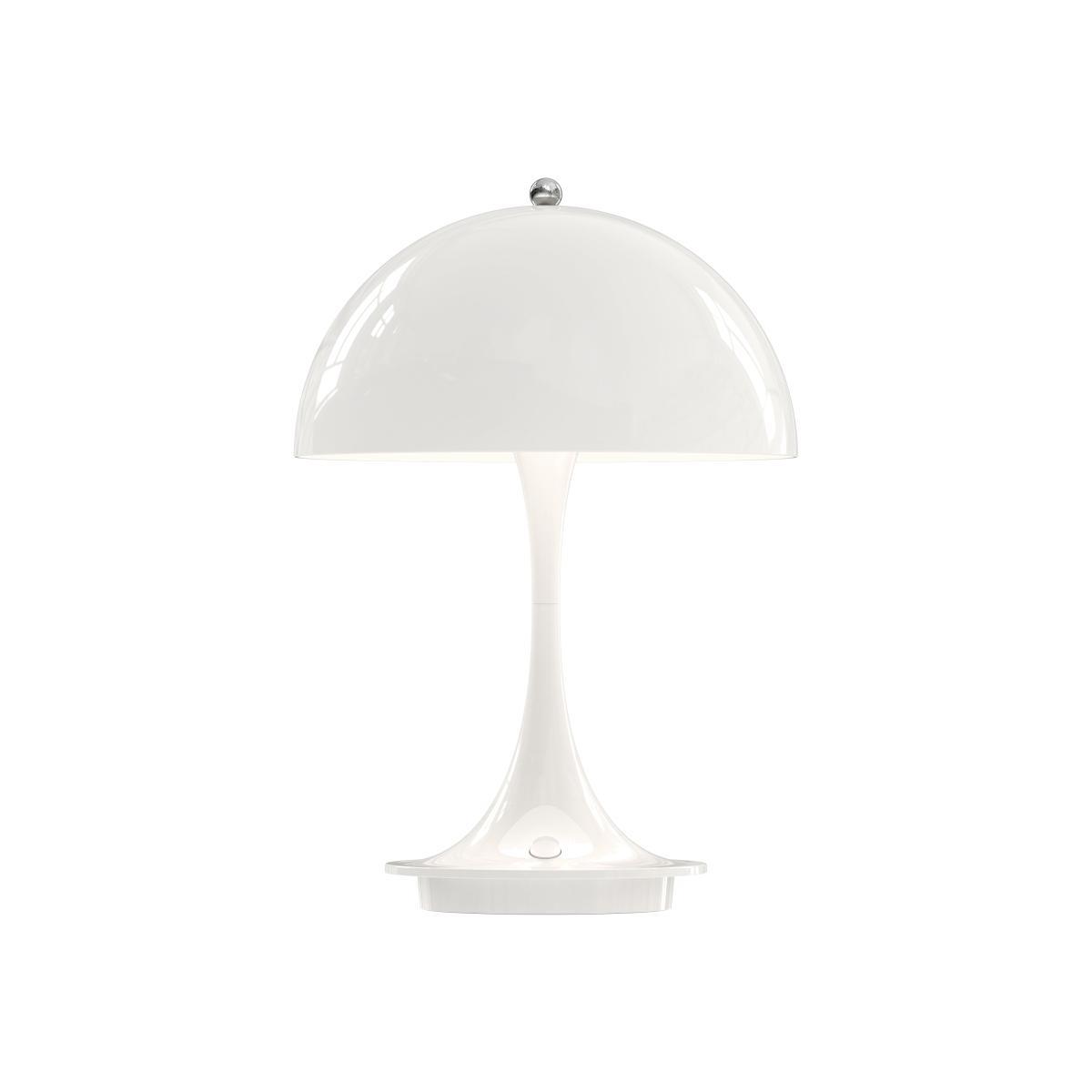Panthella Portable Metal Wireless lamp - / LED - Metal lampshade - H 23 cm / USB charging by Louis Poulsen White – image 1