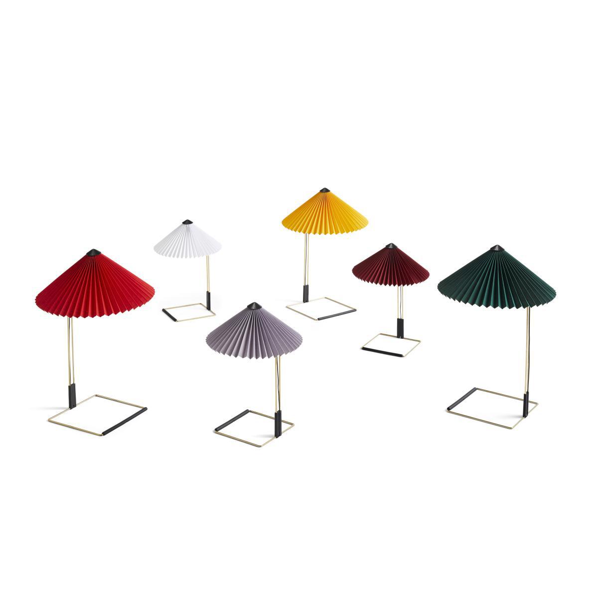 Matin Large Table lamp - / LED - H 52 cm - Fabric & metal by Hay White – image 2