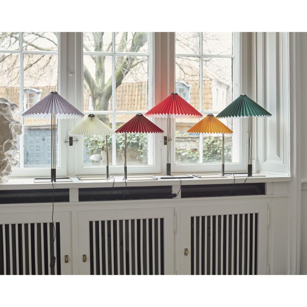 Matin Large Table lamp - / LED - H 52 cm - Fabric & metal by Hay White – image 11