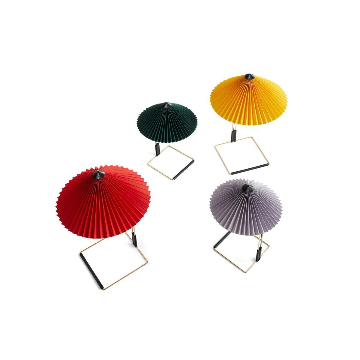 Matin Large Table lamp - / LED - H 52 cm - Fabric & metal by Hay White – image 12