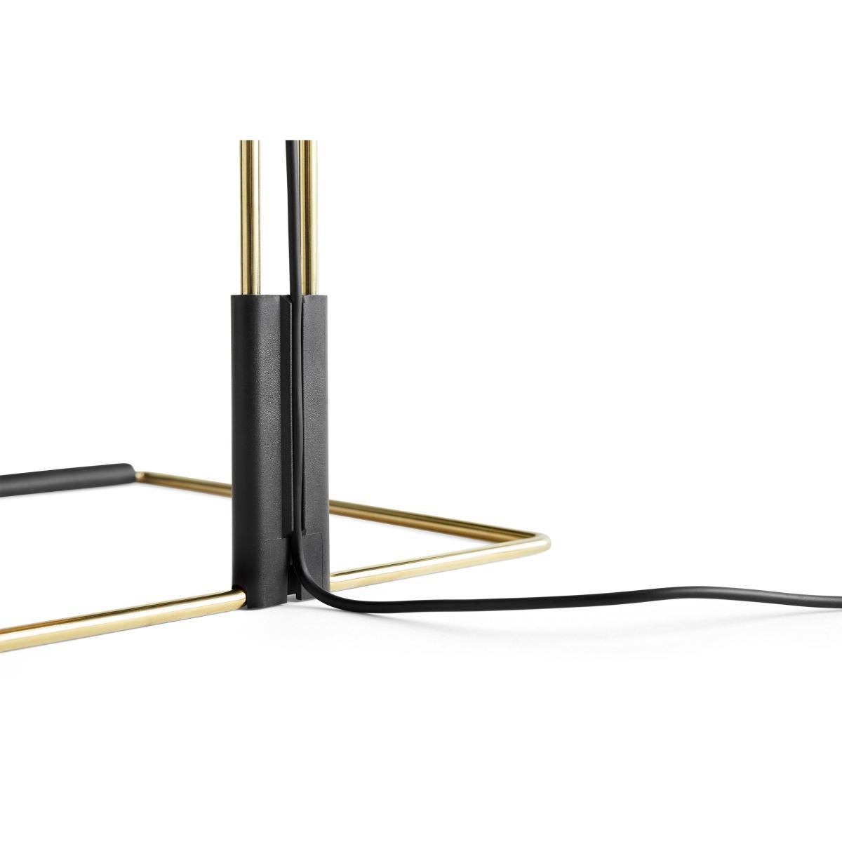 Matin Large Table lamp - / LED - H 52 cm - Fabric & metal by Hay White – image 4