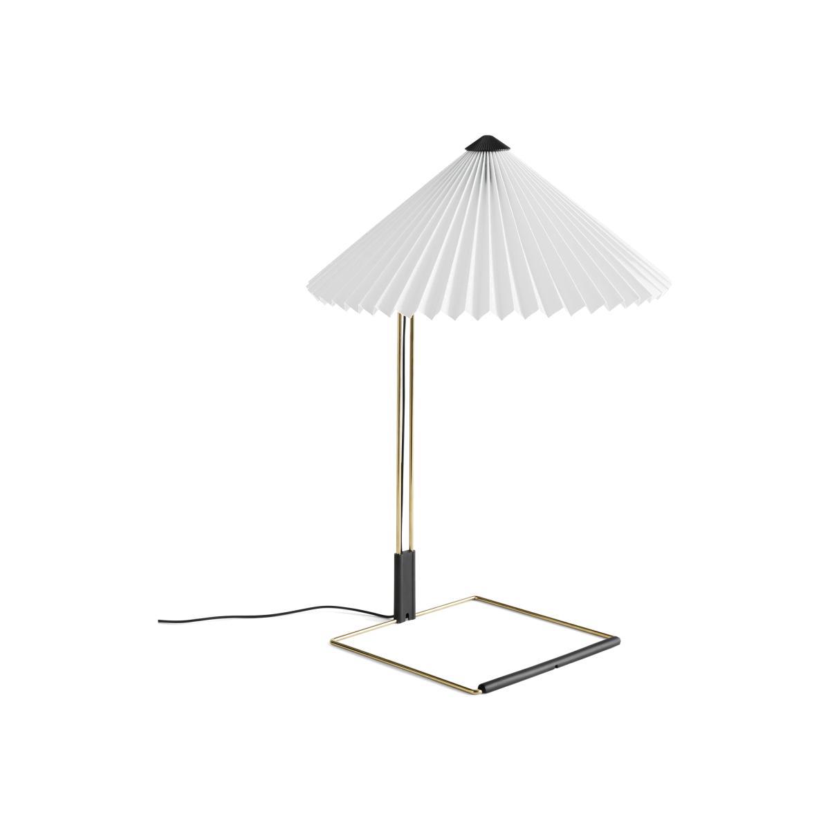 Matin Large Table lamp - / LED - H 52 cm - Fabric & metal by Hay White – image 1