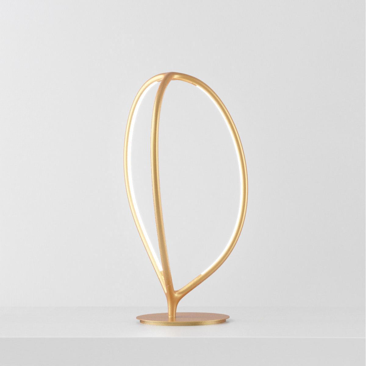 Arrival LED Table lamp - / Aluminium - H 66 cm by Artemide Gold – image 3