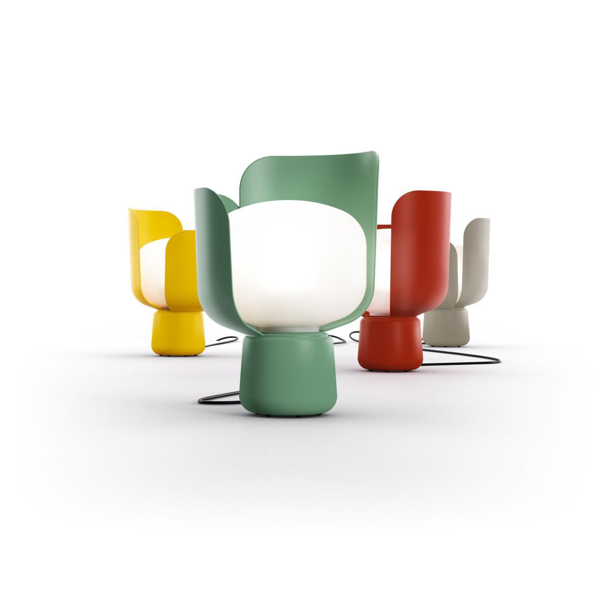 Blom Table lamp by Fontana Arte Green – image 3