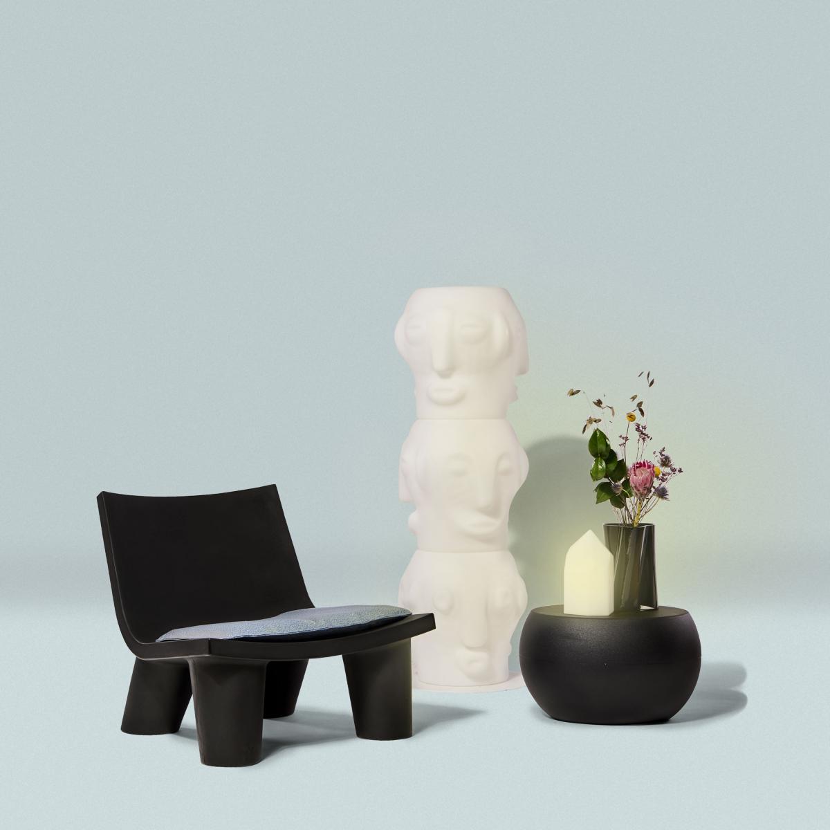 Kristalina Table lamp plastic material white / Ø 13 x H 25 cm - Slide – image 2