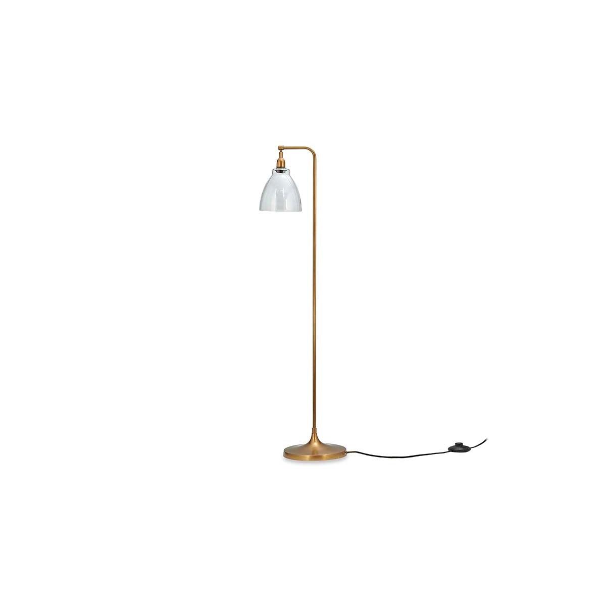 Nkuku Muturi Glass Floor Lamp | Lighting | Antique Brass – image 5