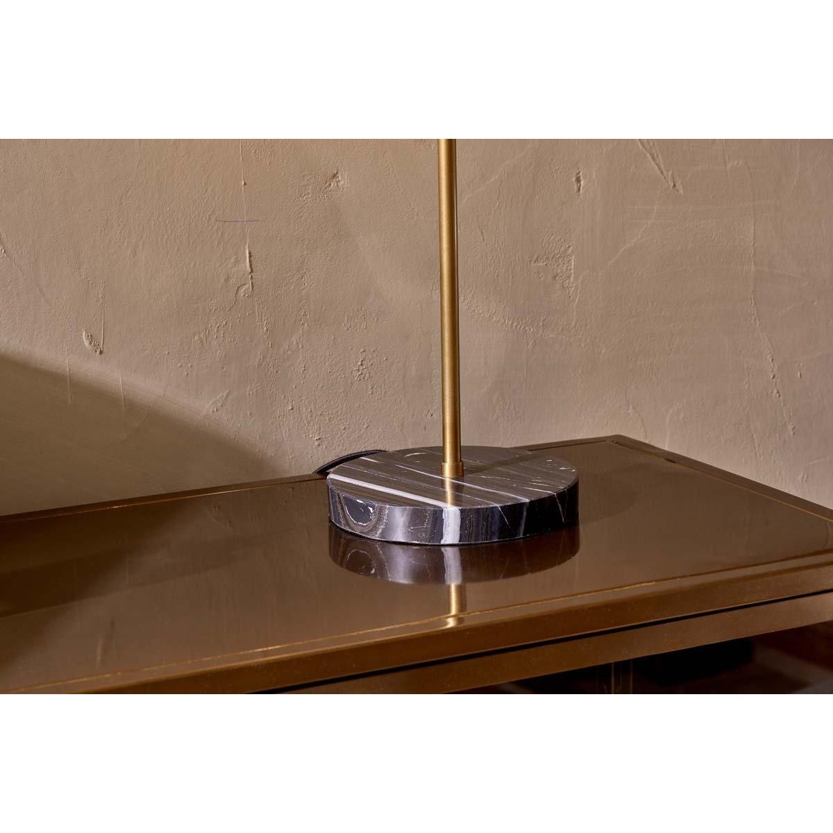 Nkuku Kumbe Marble Table Lamp | Lighting | Antique Brass – image 3