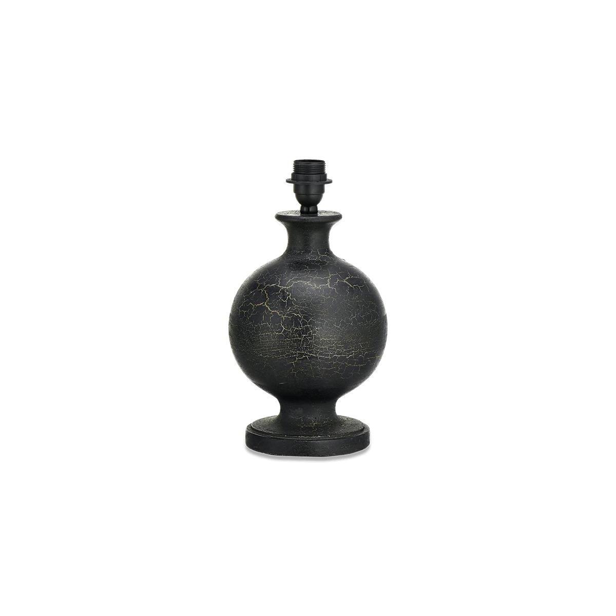 Nkuku Urku Round Crackle Lamp | Lighting | Black | 36 x 18 cm (Diameter) – image 4