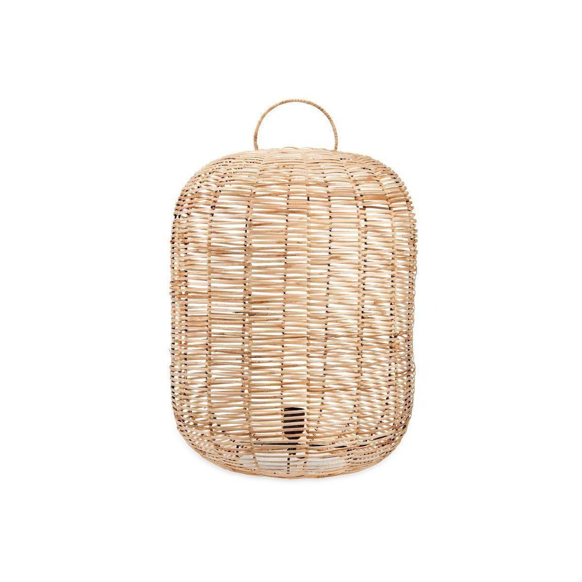 Nkuku Noko Wicker Lamp | Lighting | Brown | Large 64 x 44 cm (Diameter) – image 4