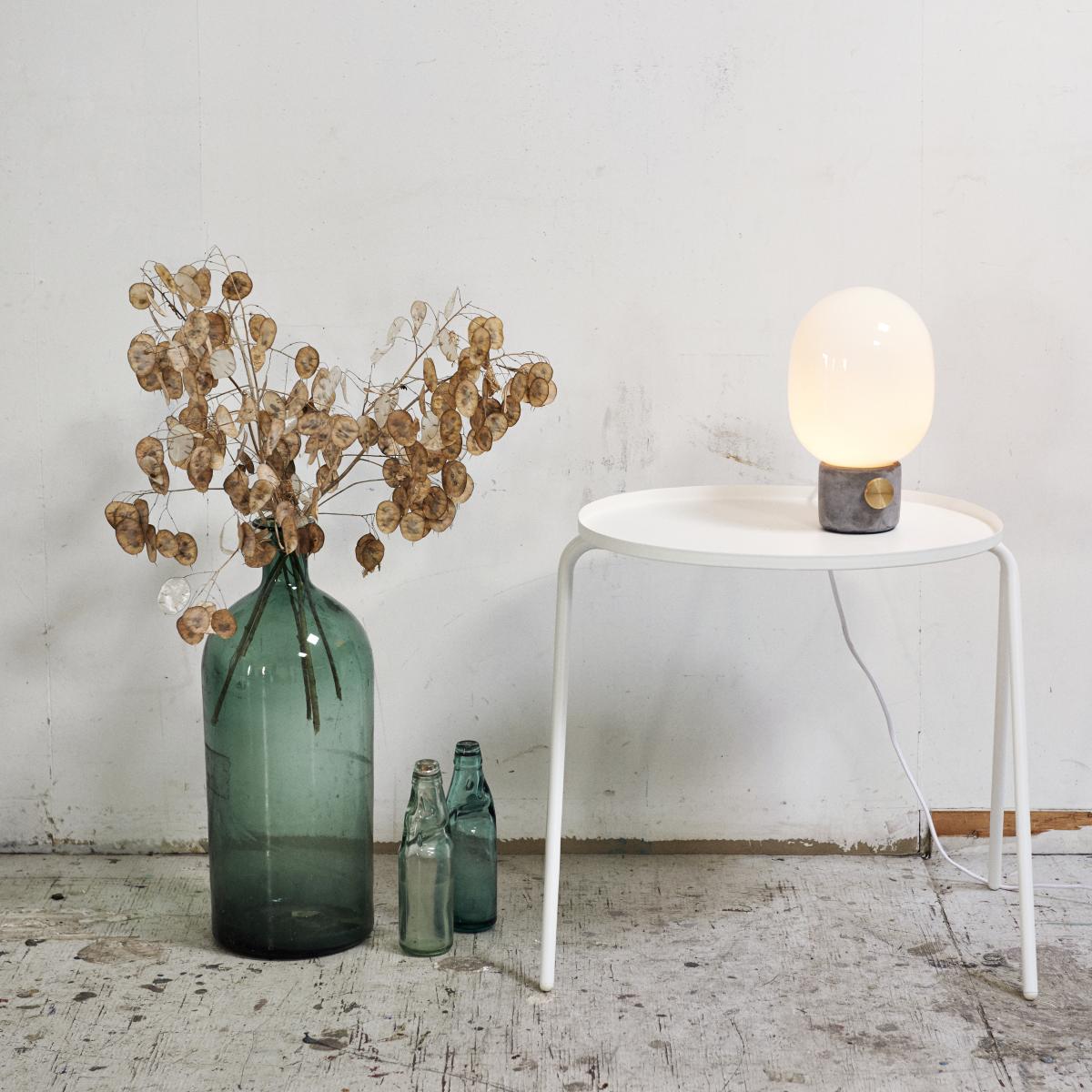 JWDA replacement glass table lamp white – image 2