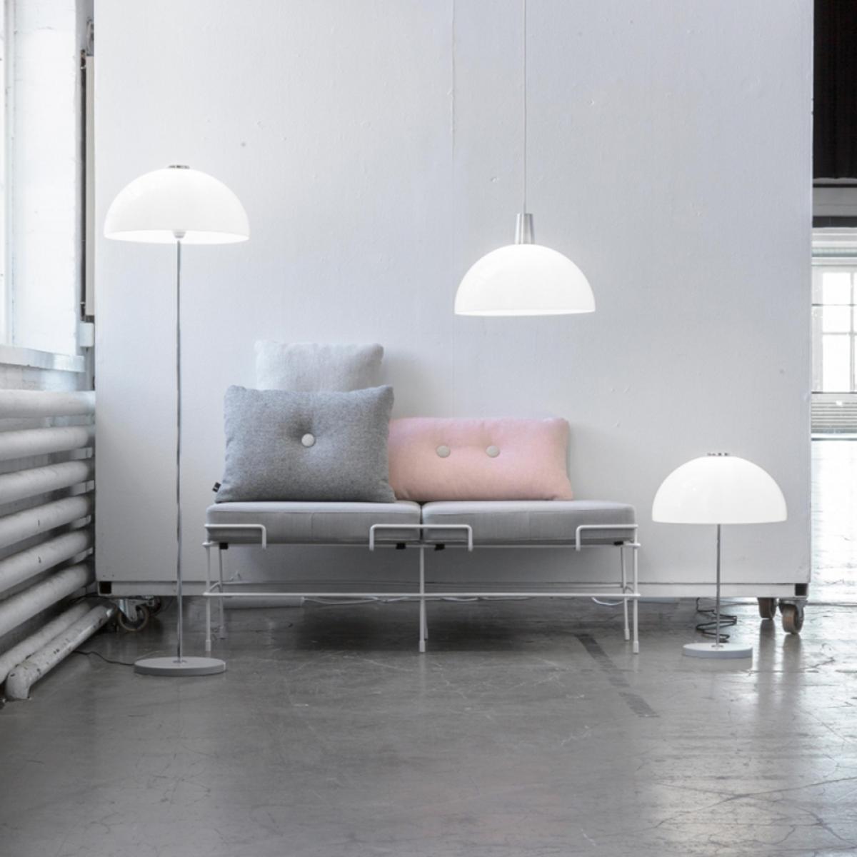 Innolux Kupoli table lamp Grey metal details white shade – image 2