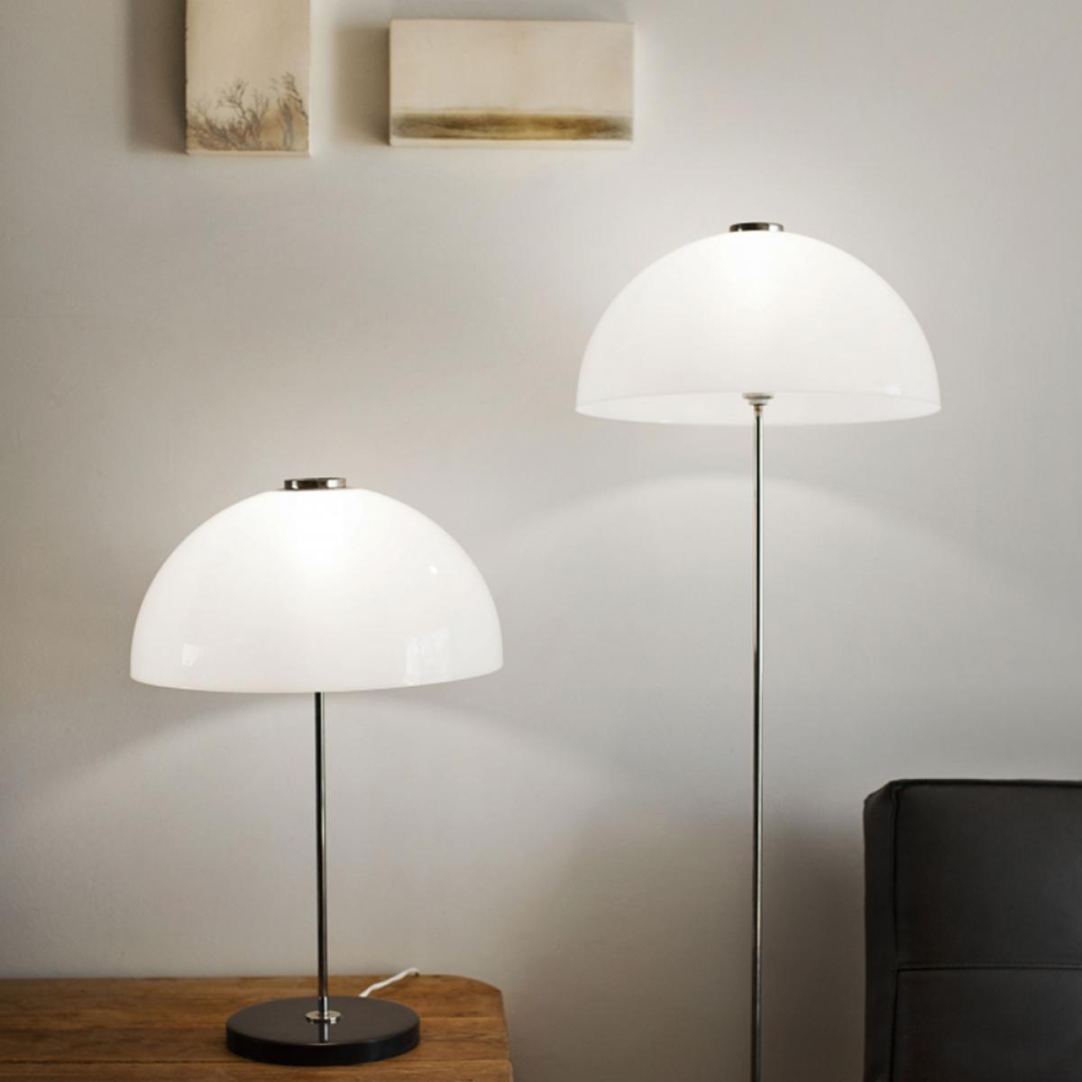 Innolux Kupoli table lamp Grey metal details white shade – image 3