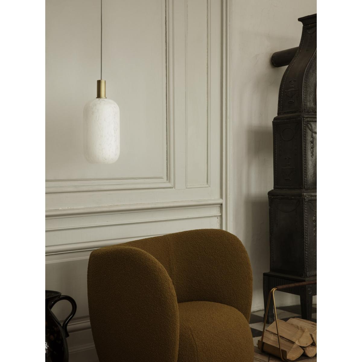 Casca Shade glass lamp shade tall Ø18.6 cm Milk – image 4