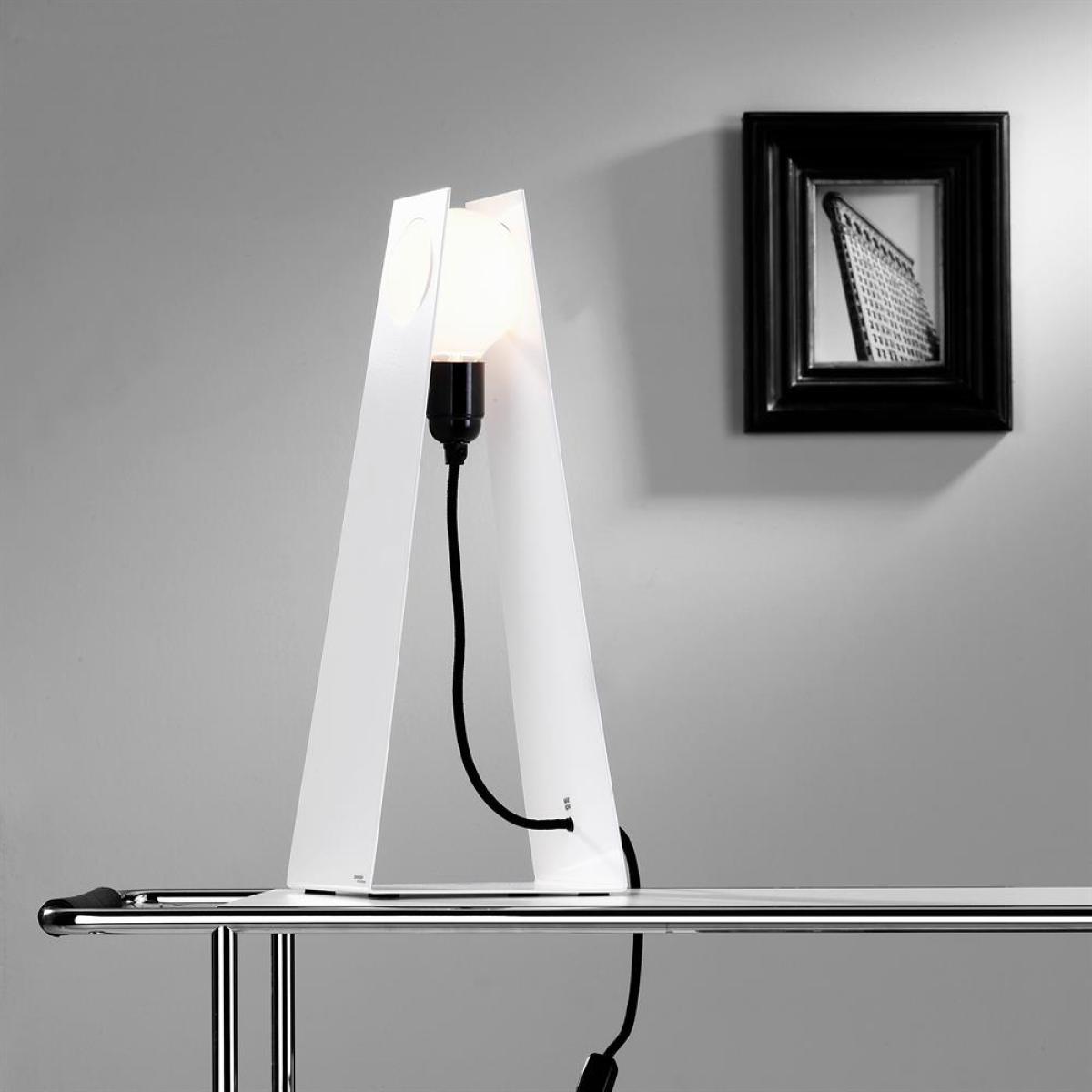 Glasgow white table lamp white – image 3