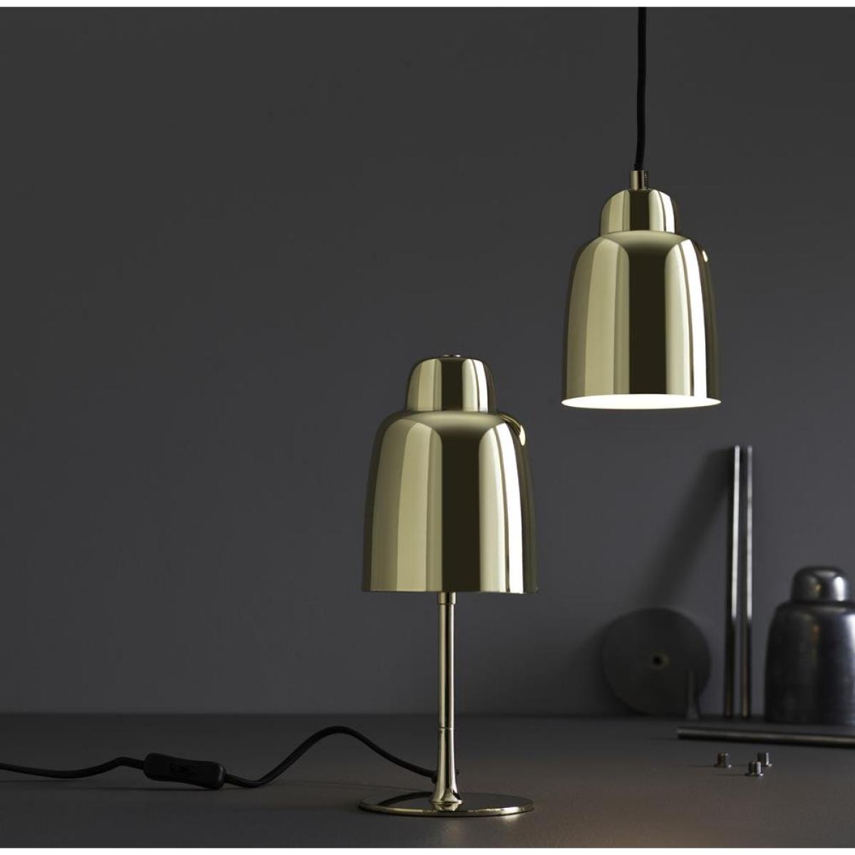 Champagne table lamp gold – image 2