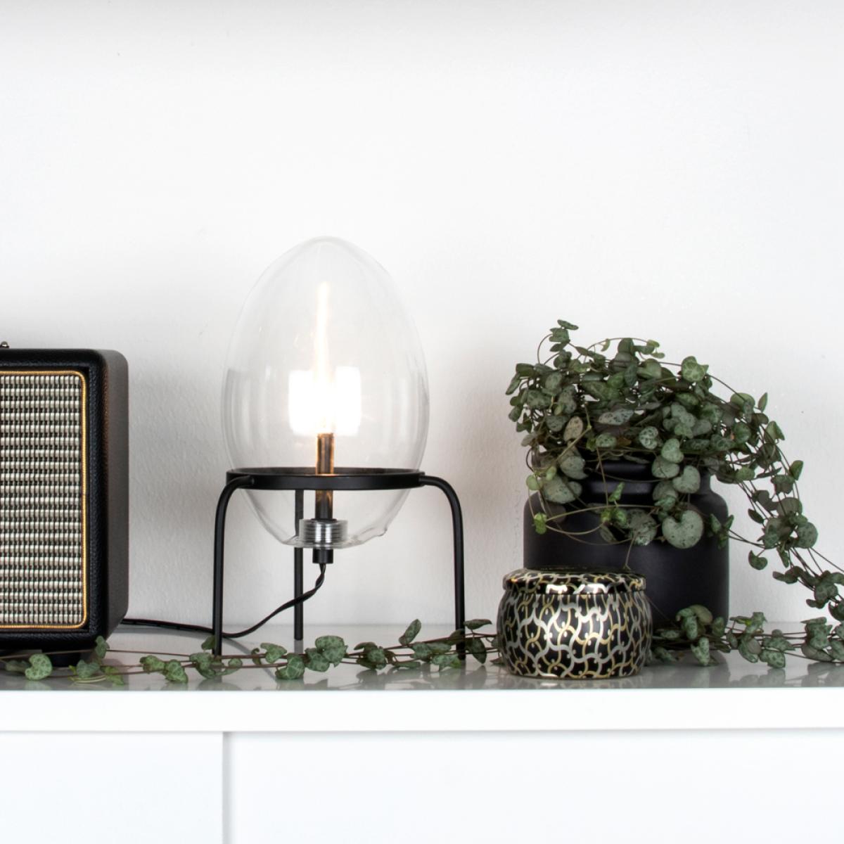Globen Lighting Drops table lamp Black clear – image 2
