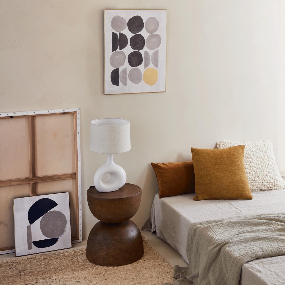 Soft organic table lamp 43 cm White – image 3