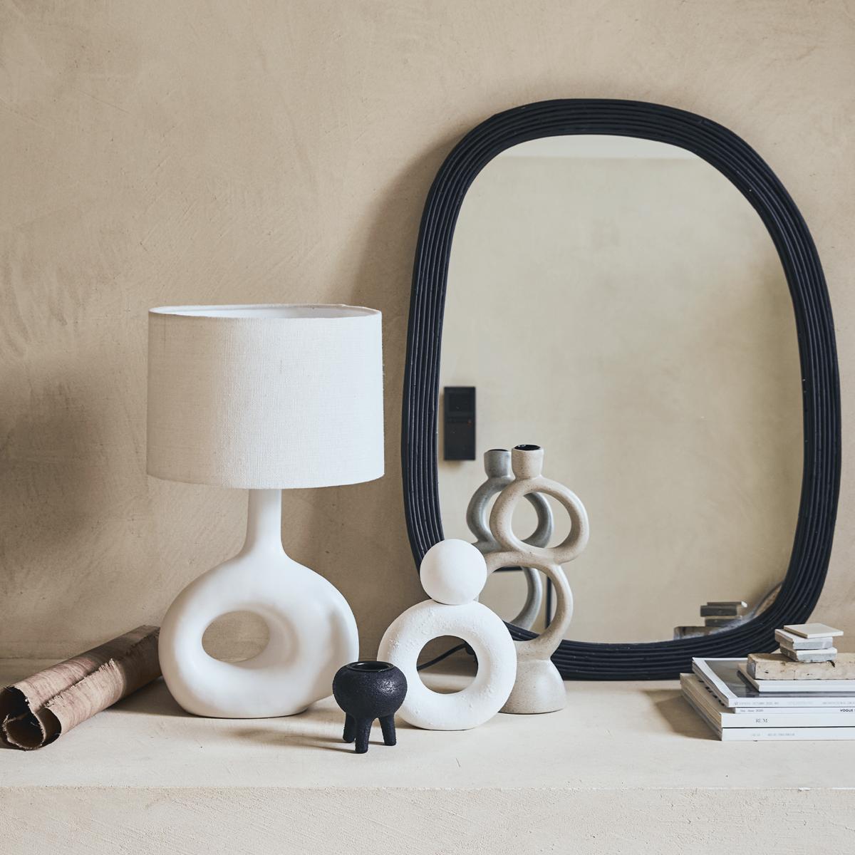 Soft organic table lamp 43 cm White – image 4