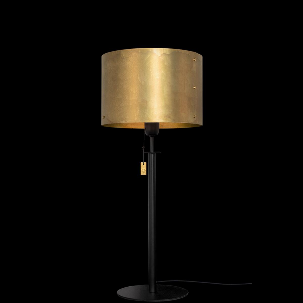 Konsthantverk Svep table lamp Black/raw brass – image 2