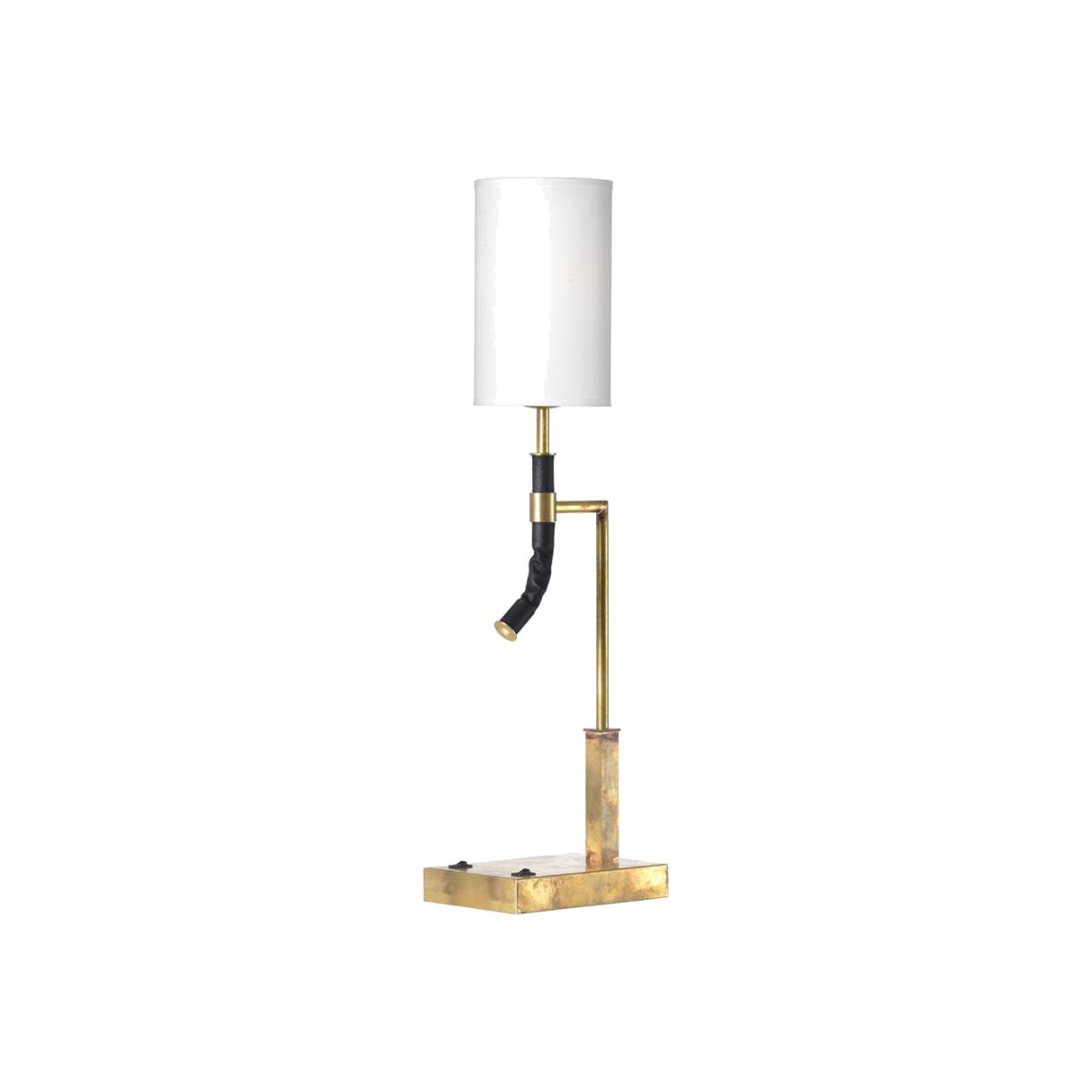 Butler table lamp raw brass – image 1