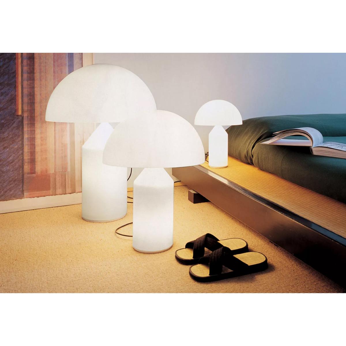 Oluce Atollo medium 235 table lamp glass Opal – image 3