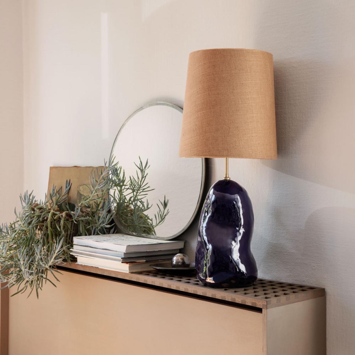ferm LIVING Hebe Lampfoot Deep blue large – image 4