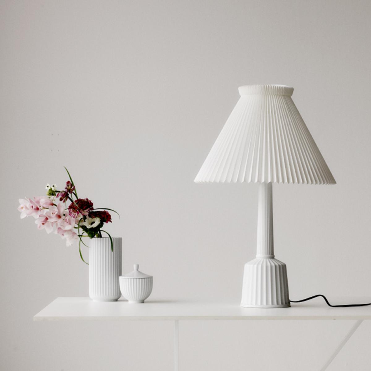 Lyngby Porcelæn Esben klint table lamp White h.65 cm – image 7