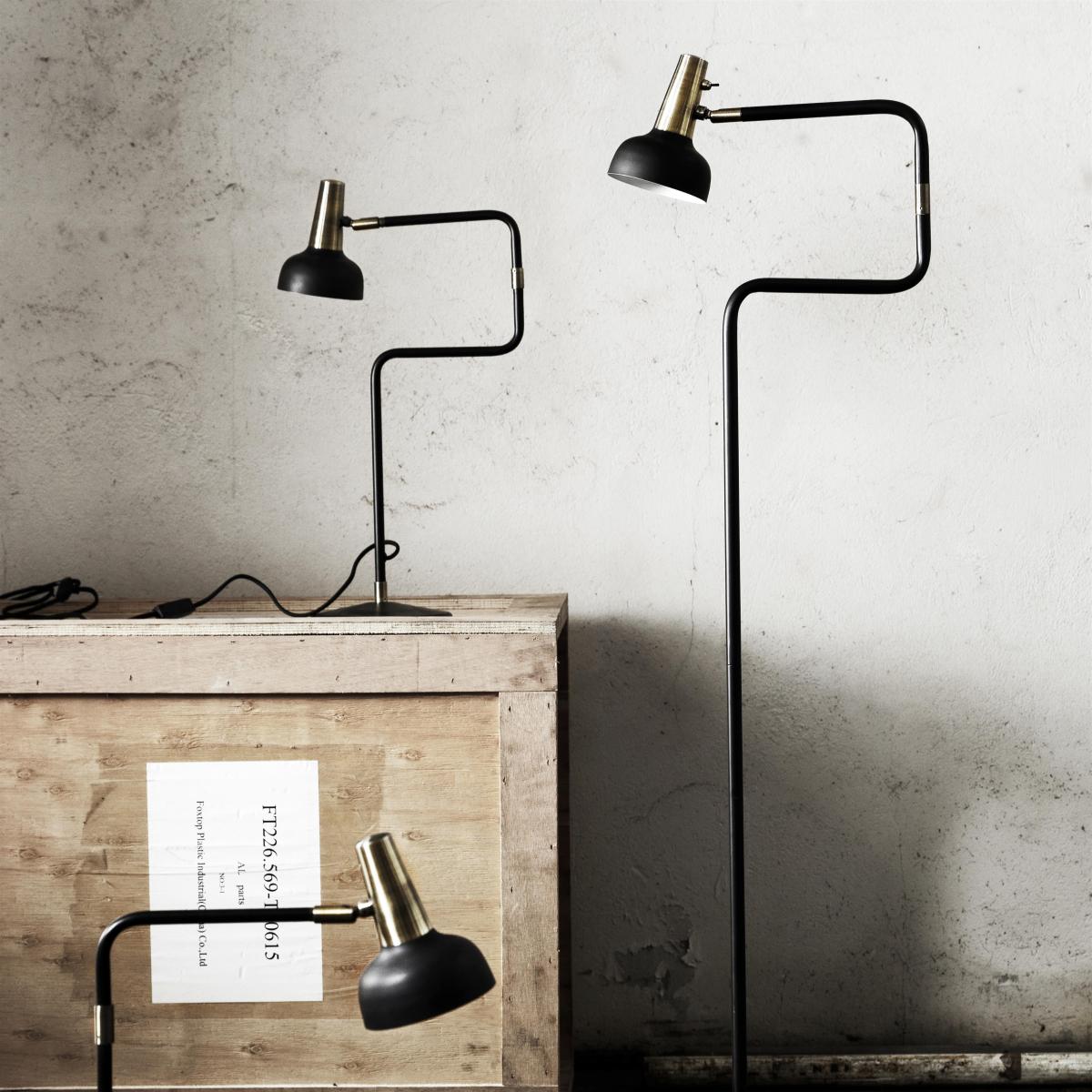 Ray table lamp black-brass – image 2