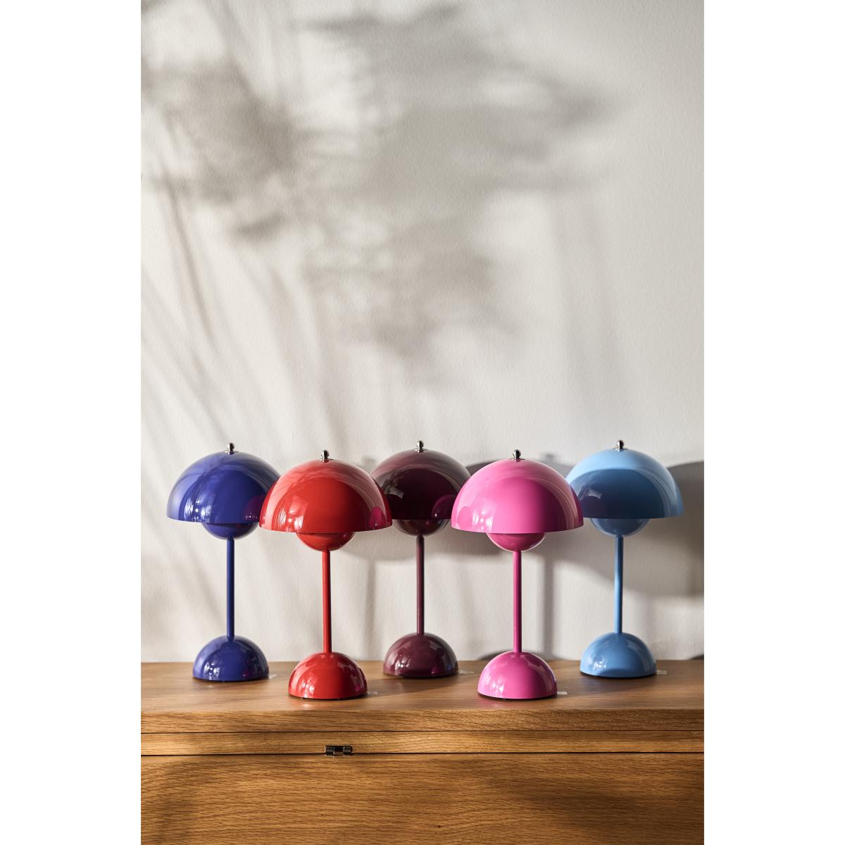 &Tradition Flowerpot portable table lamp VP9 Vermilion red – image 5