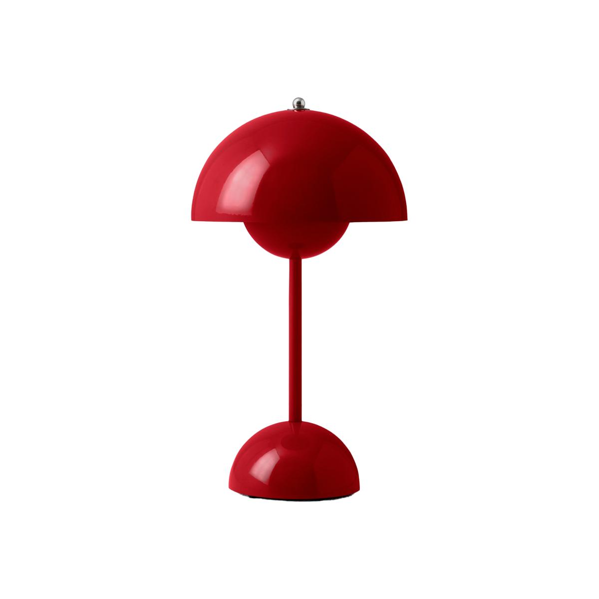 &Tradition Flowerpot portable table lamp VP9 Vermilion red – image 1
