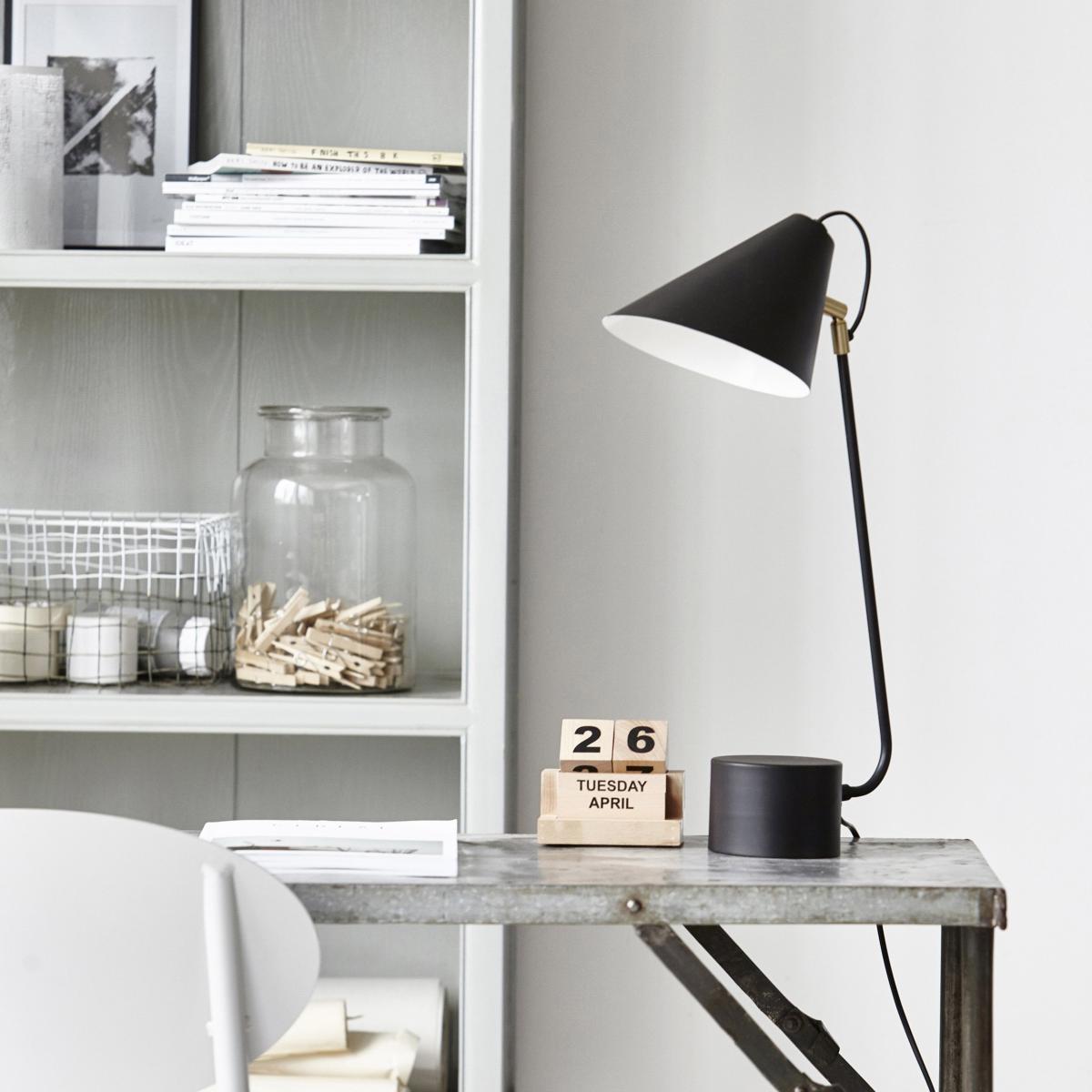 Club table lamp black-brass – image 2
