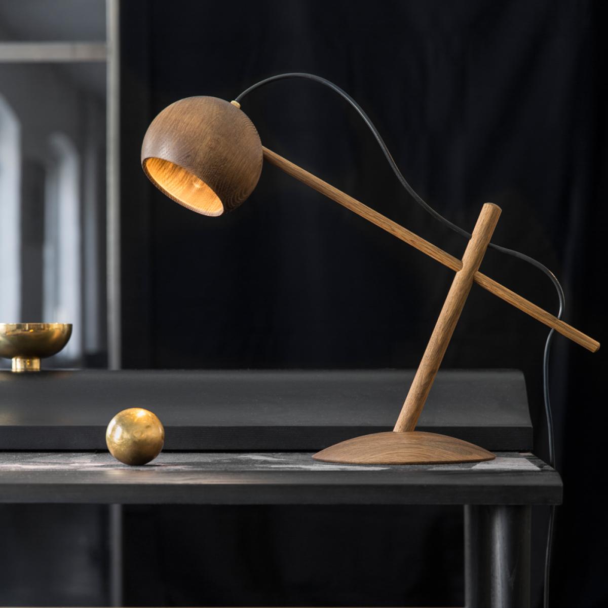 Brdr. Krüger Lune table lamp Smoke oiled oak – image 3